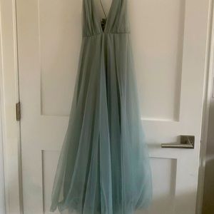 Beautiful sage tulle dress